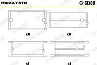 GLYCO H10227STD - Cojinete de cigüeñal