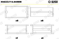 GLYCO H10237050MM - Cojinete de cigüeñal