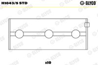 GLYCO H10435STD - Código de motor: 022 A.5000<br>Posición/Grado: 1,2,4,5<br>Posición/Grado: 3<br>Nº de componente: 66316RA<br>Nº de componente: 66317RA<br>dimensión inferior [mm]: 0,5<br>