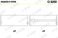 GLYCO H10537STD - Código de motor: TD 122 FK<br>Ancho [mm]: 37,1<br>Posición/Grado: 1;2;3;4;5;6;7<br>Artículo complementario / información complementaria 2: Dorso de acero con bronce sinterizado<br>Nº de componente: 66616CP<br>para un diám. de eje de [mm]: 107,92<br>diám. del eje [mm]: 107,94<br>para diám. carcasa de [mm]: 113,04<br>Diám. carcasa [mm]: 113,06<br>para un juego de cojinete de [mm]: 0,07<br>juego del cojinete [mm]: 0,14<br>dimensión inferior [mm]: 0,5<br>