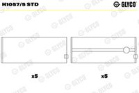 GLYCO H10575STD - Código de motor: AHP (DW10FUC)<br>Posición/Grado: 1-5<br>Nº de componente: 66726RA<br>dimensión inferior [mm]: 0,5<br>