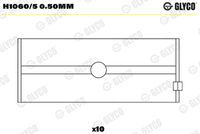 GLYCO H10605050MM - Cojinete de cigüeñal