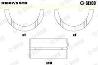GLYCO H10675STD - Cojinete de cigüeñal