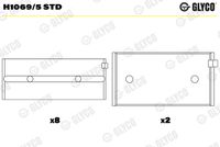 GLYCO H10695STD - Cojinete de cigüeñal