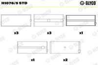 GLYCO H10765STD - Cojinete de cigüeñal