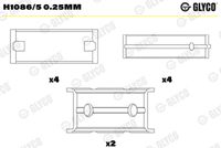 GLYCO H10865025MM - Código de motor: RKA<br>Espesor [mm]: 2,139<br>Ancho [mm]: 19,4<br>Diámetro exterior [mm]: 62,3<br>para un diám. de eje de [mm]: 57,95<br>para diám. carcasa de [mm]: 62,28<br>Diám. carcasa [mm]: 62,3<br>para diámetro de abertura hasta [mm]: 57,97<br>