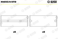 GLYCO H10935STD - Código de motor: TD23<br>Espesor [mm]: 2,014<br>Ancho [mm]: 26<br>Diámetro exterior [mm]: 75<br>para un diám. de eje de [mm]: 70,9<br>para diám. carcasa de [mm]: 74,98<br>Diám. carcasa [mm]: 75<br>Se requiere adicionalmente artículo Nº: BT3028<br>para diámetro de abertura hasta [mm]: 70,92<br>