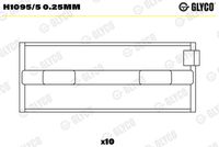 GLYCO H10955025MM - Cojinete de cigüeñal