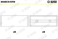 GLYCO H11015STD - Cojinete de cigüeñal