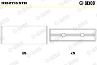 GLYCO H13275STD - Código de motor: M9T 710<br>Espesor [mm]: 1,986<br>Ancho [mm]: 19,3<br>Diámetro exterior [mm]: 64<br>Ancho 2 [mm]: 17,2<br>para un diám. de eje de [mm]: 59,96<br>para diám. carcasa de [mm]: 63,99<br>Diám. carcasa [mm]: 64,01<br>Se requiere adicionalmente artículo Nº: BT3027<br>para diámetro de abertura hasta [mm]: 59,98<br>