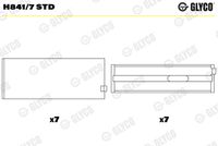 GLYCO H8417STD - Código de motor: D7C250<br>nº de motor hasta: 97292<br>Ancho [mm]: 30,6<br>Posición/Grado: 1;2;3;4;5;6;7<br>Superficie: con revestimiento galvánico<br>Artículo complementario / información complementaria 2: Dorso de acero revestido de bronce<br>Nº de componente: 72-2953<br>para un diám. de eje de [mm]: 82,54<br>diám. del eje [mm]: 82,55<br>para diám. carcasa de [mm]: 88,48<br>Diám. carcasa [mm]: 88,51<br>para un juego de cojinete de [mm]: 0,06<br>juego del cojinete [mm]: 0,13<br>dimensión inferior [mm]: 0,51<br>