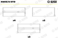 GLYCO H9965STD - Cojinete de cigüeñal