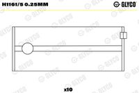 GLYCO H11615025MM - Cojinete de cigüeñal