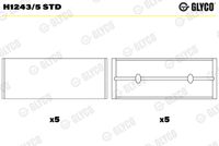 GLYCO H12435STD - Código de motor: M9R 844<br>Espesor [mm]: 1,988<br>Ancho [mm]: 17,2<br>Diámetro exterior [mm]: 60<br>para un diám. de eje de [mm]: 55,96<br>para diám. carcasa de [mm]: 59,99<br>Diám. carcasa [mm]: 60,01<br>Se requiere adicionalmente artículo Nº: BT3027<br>para diámetro de abertura hasta [mm]: 55,98<br>