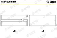 GLYCO H12495STD - Cojinete de cigüeñal