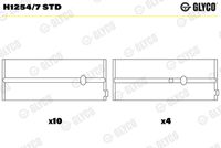 GLYCO H12547STD - Cojinete de cigüeñal