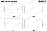 GLYCO H12795025MM - Cojinete de cigüeñal