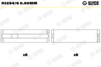 GLYCO H12946050MM - Cojinete de cigüeñal