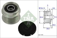 Schaeffler INA 535000410 - Rueda libre alternador