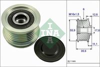 Schaeffler INA 535004110 - Rueda libre alternador