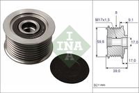 Schaeffler INA 535004910 - Rueda libre alternador