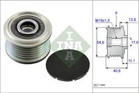 Schaeffler INA 535010210 - Rueda libre alternador