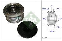 Schaeffler INA 535010910 - Rueda libre alternador