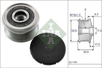 Schaeffler INA 535013710 - Rueda libre alternador