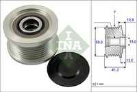 Schaeffler INA 535017310 - Rueda libre alternador