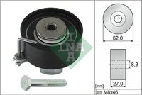 Schaeffler INA 531081310 - Polea tensora, correa dentada