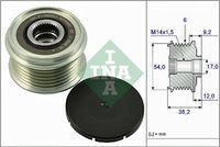 Schaeffler INA 535026310 - Diámetro interior [mm]: 17,1<br>Diámetro exterior [mm]: 58,8<br>Número de canales: 6<br>