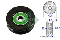 Schaeffler INA 531085210 - Polea tensora, correa poli V