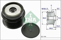 Schaeffler INA 535027110 - Ancho 1 [mm]: 40<br>Diámetro exterior 1 [mm]: 57<br>Nº art. herramienta recomendada: Clas : OM3789<br>