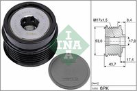 Schaeffler INA 535028110 - para n° fabricante: 920810<br>Ancho [mm]: 48,9<br>Número de nervaduras: 6<br>Diámetro interior [mm]: 17<br>Diámetro exterior [mm]: 57,1<br>Artículo complementario / información complementaria 2: se requiere herramiente especial para montaje<br>