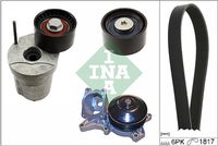 Schaeffler INA 529037030 - Bomba de agua + kit de correa poli V