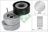 Schaeffler INA 534005310 - Ancho de la superficie de contacto de los rodillos [mm]: 25,5<br>Material de carcasa: Aluminio<br>Material rodillos de rodadura: Plástico<br>Diámetro exterior [mm]: 65<br>Material: Aluminio<br>Tipo de servicio: automático<br>Peso [kg]: 0,660<br>para OE N°: 06 36 166<br>