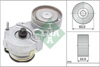 Schaeffler INA 534014710 - Lado de montaje: centro<br>Unidades accionadas: Alternador<br>Diámetro [mm]: 63<br>Ancho [mm]: 22<br>Accionamiento rodillo tensor: automático<br>Artículo complementario / información complementaria 2: con material de fijación<br>