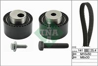 Schaeffler INA 530011110 - Código de motor: RHV (DW10TD)<br>Ancho [mm]: 25,4<br>Número de dientes: 141<br>Correas: con perfil redondeado de dientes<br>Peso [kg]: 1,11<br>