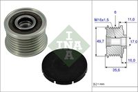 Schaeffler INA 535001610 - Rueda libre alternador