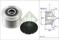 Schaeffler INA 535005310 - Rueda libre alternador