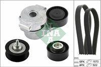 Schaeffler INA 529030110 - Unidades accionadas: Alternador<br>Unidades accionadas: Compresor de climatización<br>Longitud [mm]: 1642<br>Número de nervaduras: 6<br>Peso [kg]: 1,540<br>Material de las correas: EPDM (Ethylen-Propylen-Dien-Caucho)<br>