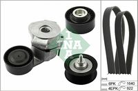 Schaeffler INA 529032210 - Unidades accionadas: Alternador<br>Unidades accionadas: Bomba de la dirección asistida<br>Equipamiento de vehículo: para vehículos con climatizador<br>Equipamiento de vehículo: pra avehículos con dirección hidráulica asistida<br>cant. correas: 2<br>Longitud 1 [mm]: 1670<br>Número de nervaduras: 6<br>Longitud 2 [mm]: 922<br>Número de nervaduras 2: 4<br>Artículo complementario / información complementaria 2: Revisar/sustituir poleas libres del alternador<br>Artículo complementario / información complementaria 2: se requiere herramiente especial para montaje<br>SVHC: No existen sustancias SVHC<br>