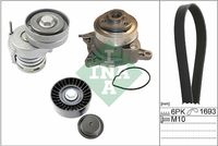 Schaeffler INA 529053430 - Bomba de agua + kit de correa poli V