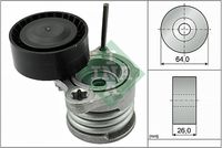 Schaeffler INA 534033110 - Unidades accionadas: Alternador<br>Unidades accionadas: bomba de agua<br>Ancho de la superficie de contacto de los rodillos [mm]: 26<br>Material de carcasa: Aluminio<br>Material rodillos de rodadura: Plástico<br>Diámetro exterior [mm]: 64<br>Tipo de servicio: automático<br>Peso [kg]: 0,57<br>