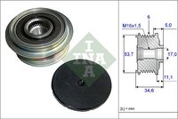 Schaeffler INA 535012510 - Rueda libre alternador