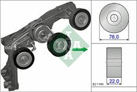 Schaeffler INA 534043110 - Tensor de correa, correa poli V