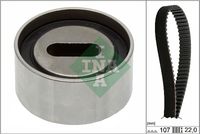 Schaeffler INA 530028510 - Ancho [mm]: 22<br>Número de dientes: 107<br>Correas: con perfil redondeado de dientes<br>Peso [kg]: 0,35<br>