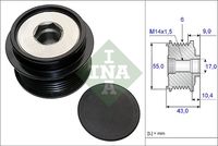 Schaeffler INA 535020810 - Rueda libre alternador