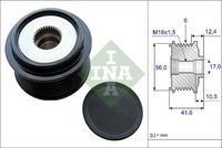 Schaeffler INA 535021010 - Nº art. herramienta recomendada: VKN 350<br>para n° fabricante: 1000555<br>para n° fabricante: 920851<br>Ancho [mm]: 40,7<br>Número de nervaduras: 6<br>Diámetro interior [mm]: 17<br>Diámetro exterior [mm]: 61,1<br>Artículo complementario / información complementaria 2: se requiere herramiente especial para montaje<br>