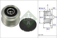 Schaeffler INA 535021910 - Rueda libre alternador